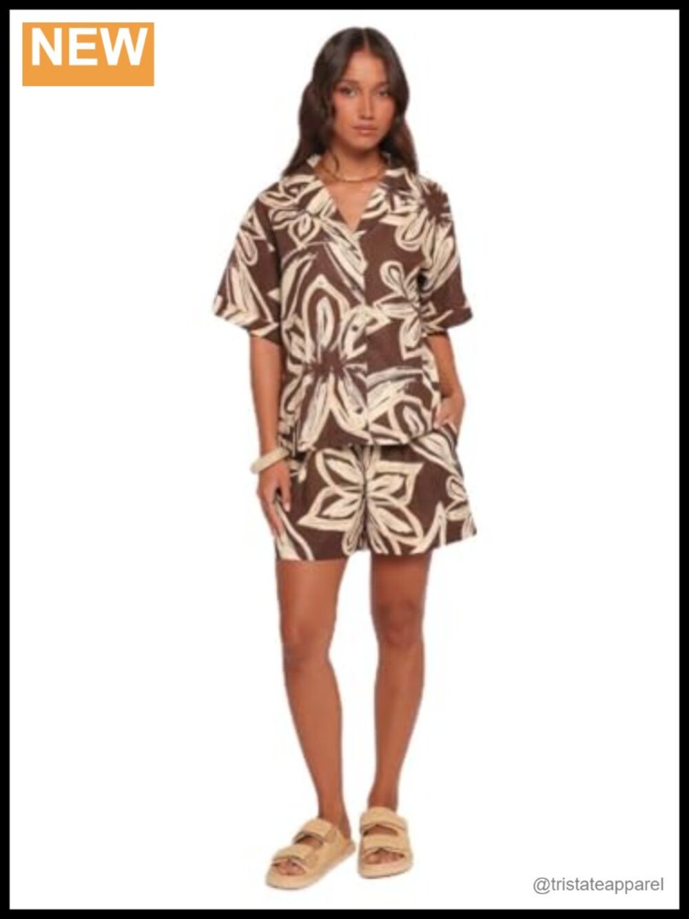 Petal & Pup Women's Pacifica Short Sleeve Button Down Shirt